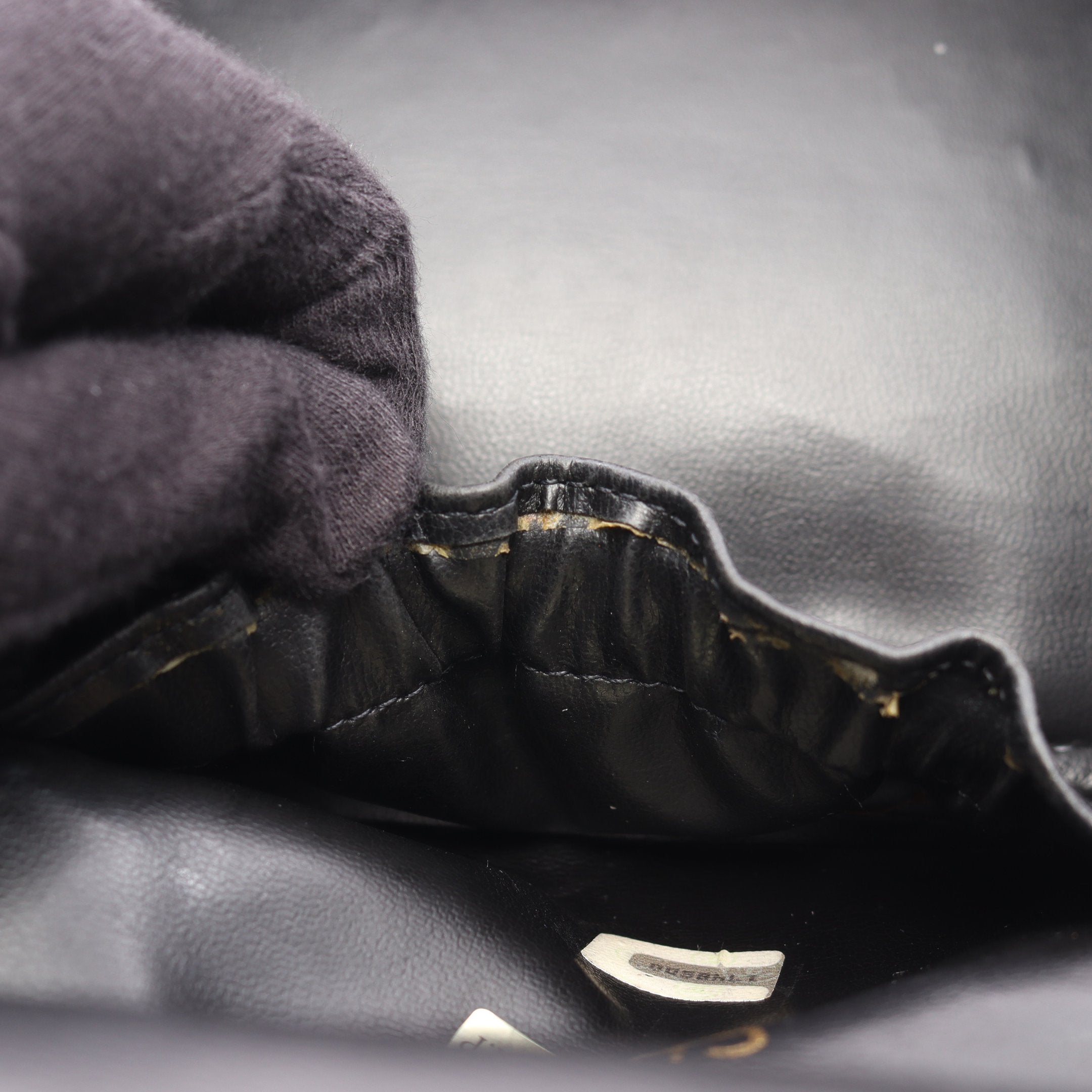 Chanel シャネル バニティバッグ ピコローレ ブラック レザー