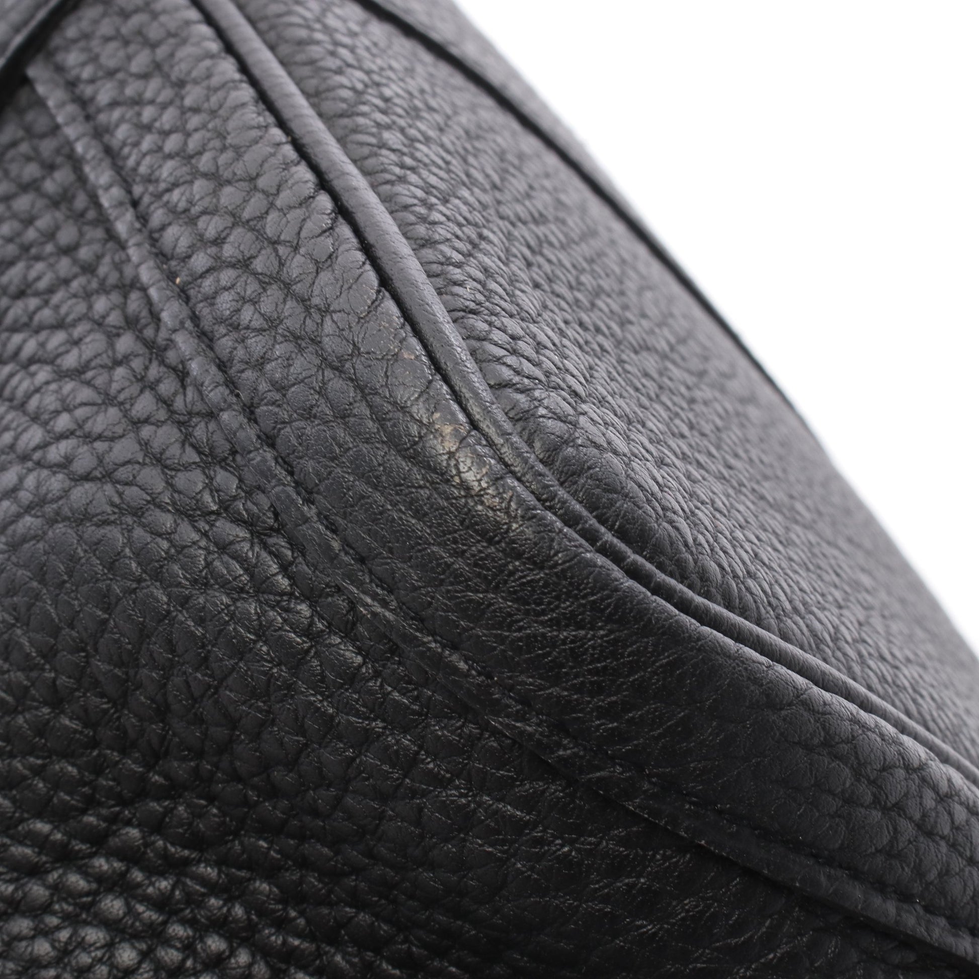 ガーデンパーティPM ハンドバッグ トートバッグ ネゴンダ ブラック シルバー金具 C刻印 エルメス バッグ HERMES