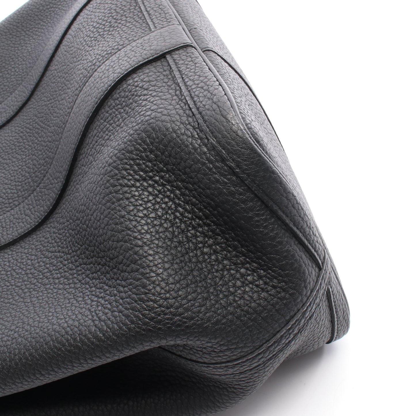 ガーデンパーティPM ハンドバッグ トートバッグ ネゴンダ ブラック シルバー金具 C刻印 エルメス バッグ HERMES