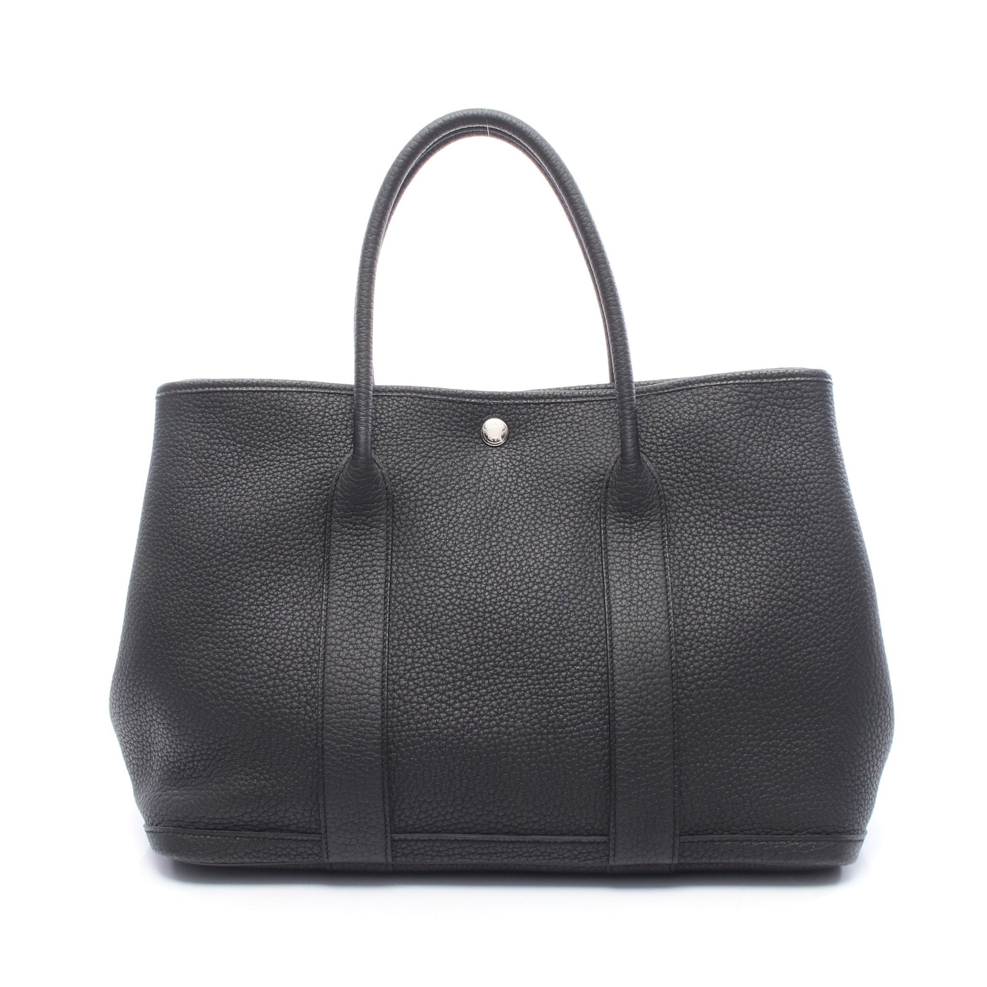 ガーデンパーティPM ハンドバッグ トートバッグ ネゴンダ ブラック シルバー金具 C刻印 エルメス バッグ HERMES
