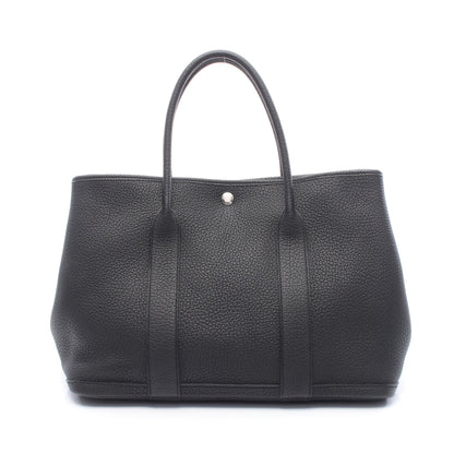 ガーデンパーティPM ハンドバッグ トートバッグ ネゴンダ ブラック シルバー金具 C刻印 エルメス バッグ HERMES