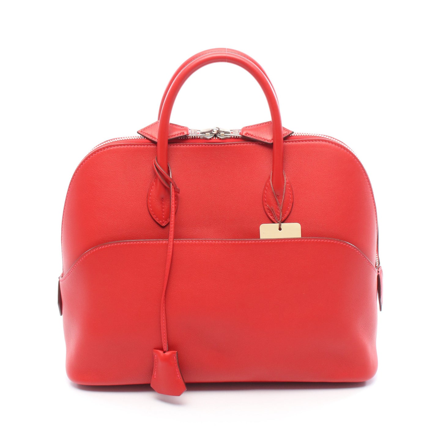 ボリード1923 30 ヴァーミリオン ハンドバッグ ヴォースイフト レッド シルバー金具 □I刻印 エルメス バッグ HERMES
