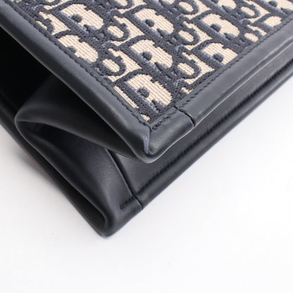 BOOK TOTE ブックトート ミディアム オブリーク ハンドバッグ トートバッグ キャンバス レザー ネイビー ベージュ 2WAY クリスチャンディオール バッグ Christian Dior