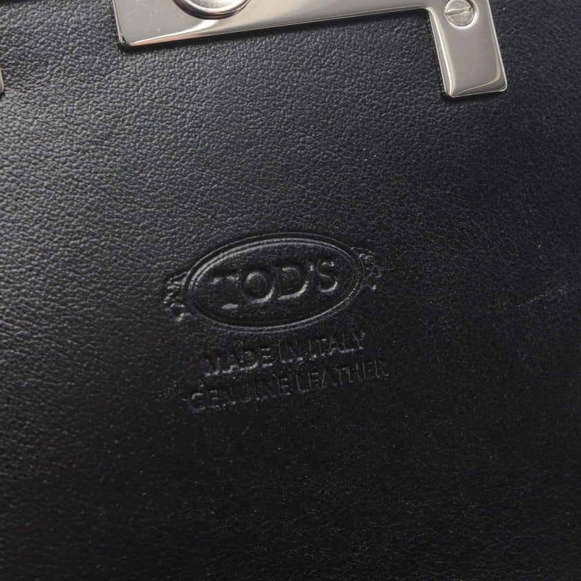 ダブルT チェーンハンドバッグ レザー ブラック トッズ バッグ TOD'S