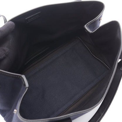 NAVY CABAS S ネイビーカバ ハンドバッグ トートバッグ キャンバス レザー ダークネイビー ブラック バレンシアガ バッグ BALENCIAGA