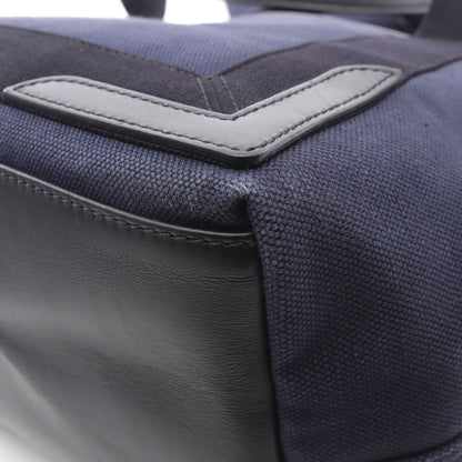 NAVY CABAS S ネイビーカバ ハンドバッグ トートバッグ キャンバス レザー ダークネイビー ブラック バレンシアガ バッグ BALENCIAGA