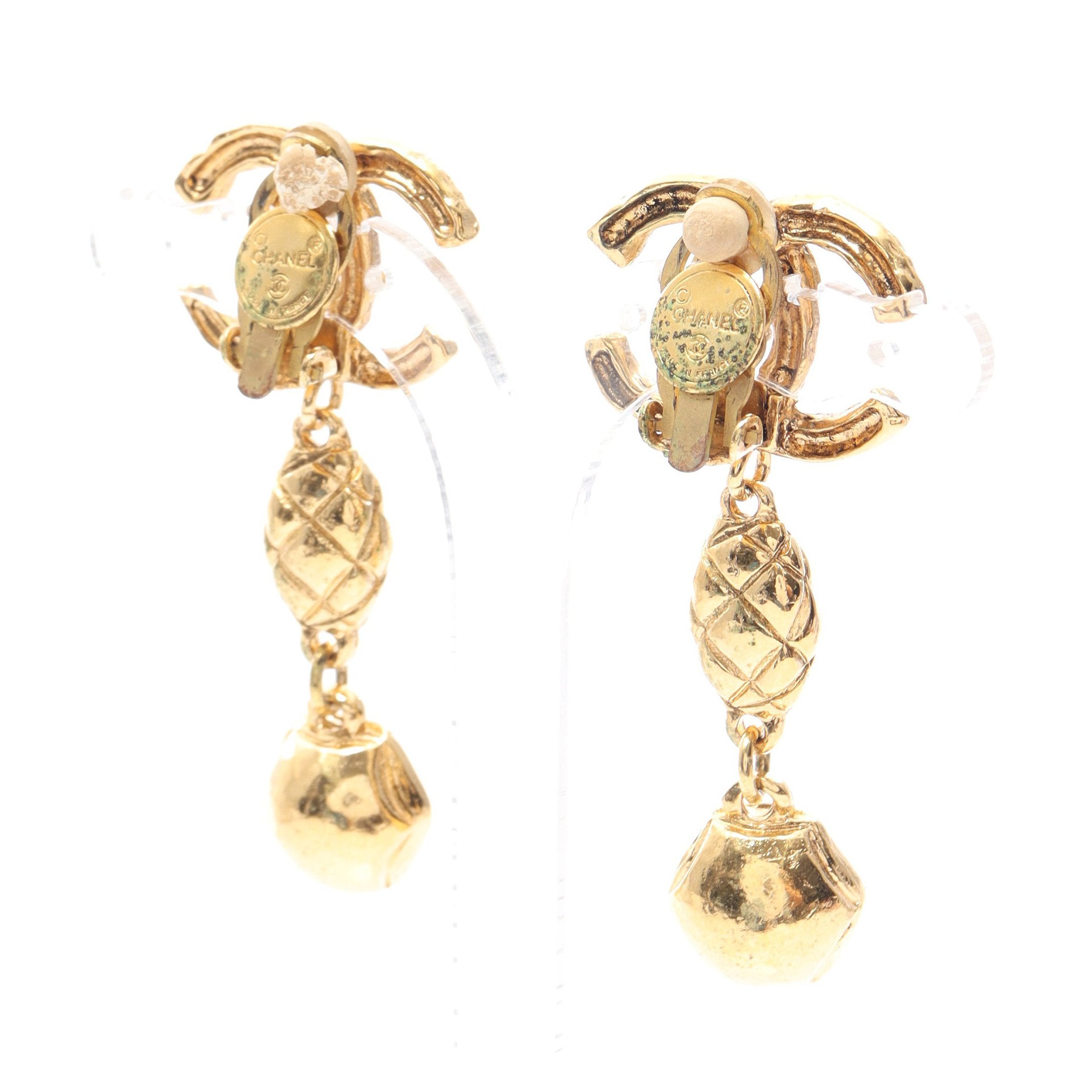 シャネル ヴィンテージ イヤリング ココマーク/アクセサリー ココマーク イヤリング GP ゴールド ヴィンテージ シャネル \u2013 RECLO