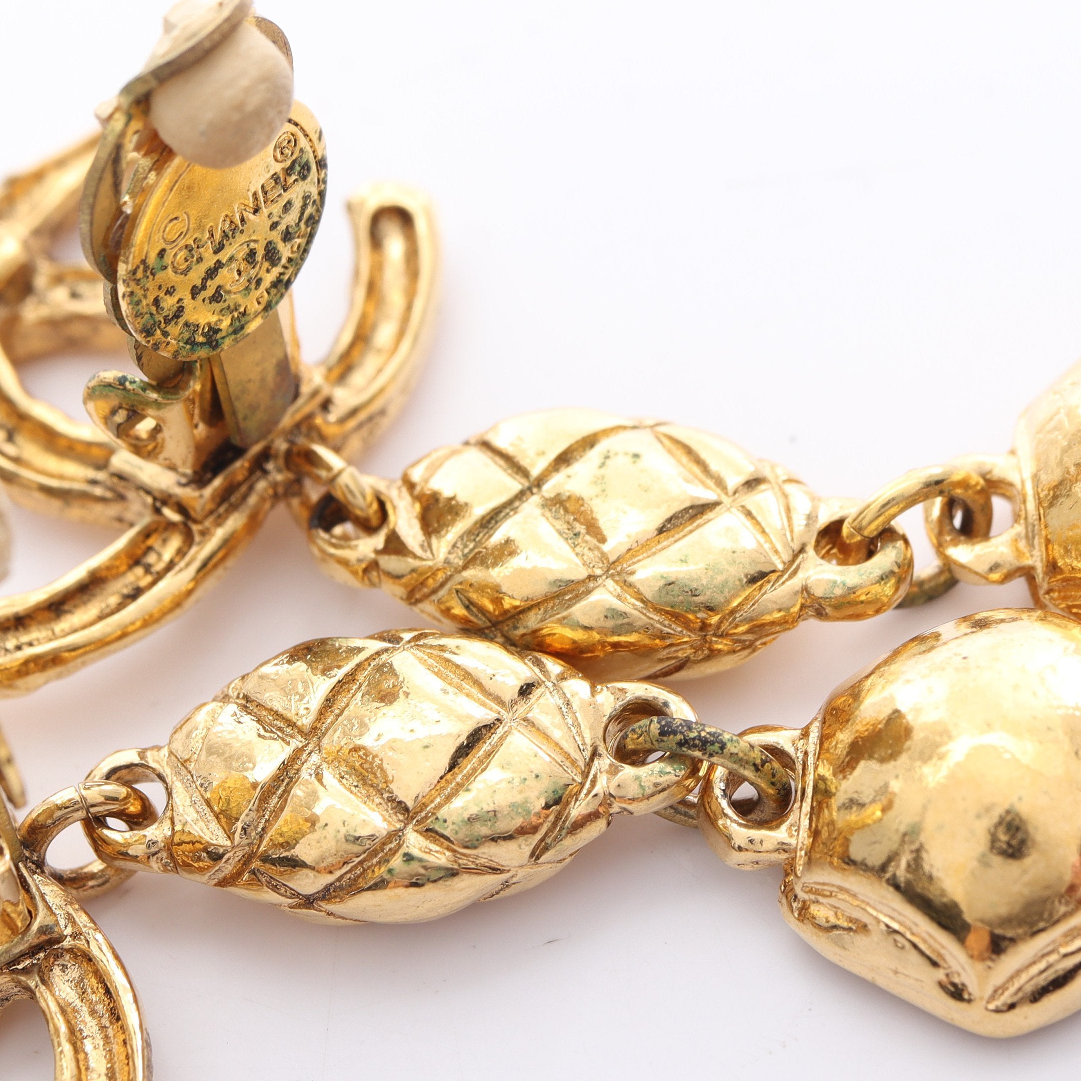 シャネル CHANEL カンボン ココマーク イヤリング GP ゴールド 31.RUE CAMBON ヴィンテージ 　メッキレディース　アクセサリー美品　人気 CHANEL（シャネル） ココマーク 31 RUE CAMBON ヴィンテージ
