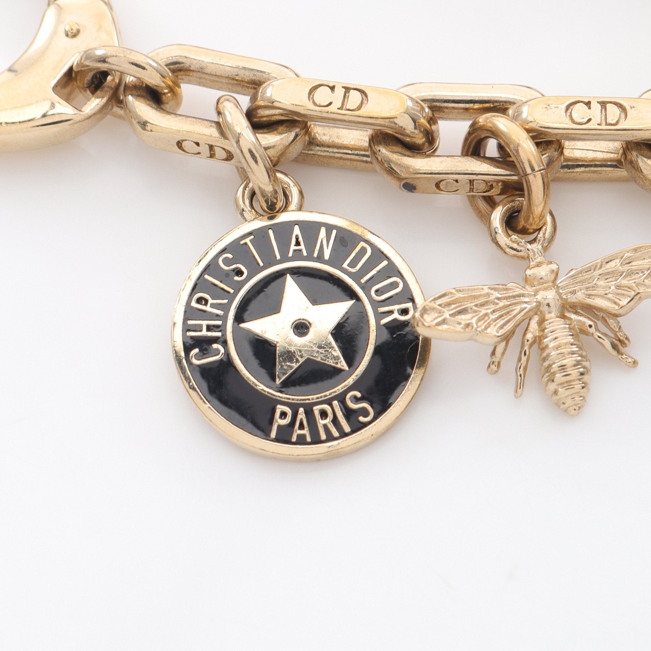 美品 Dior ディオール バッグチャーム 30 モンテーニュ ゴールド クリスチャンディオール(Christian Dior)クリスチャンディオール