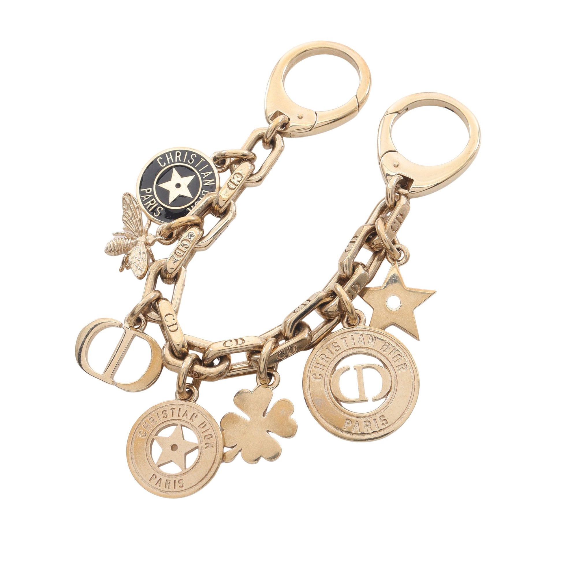 30 MONTAIGNE モンテーニュ バッグチャーム GP ゴールド ブラック  