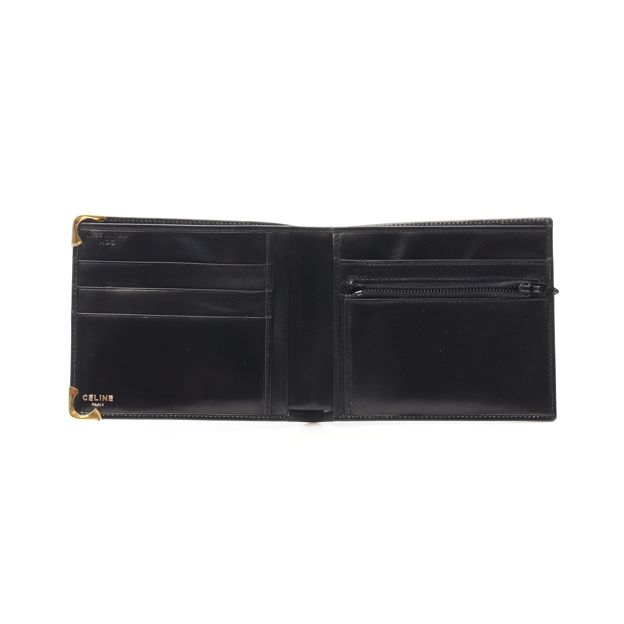 トリオンフ 二つ折り財布 レザー ブラック セリーヌ – RECLO