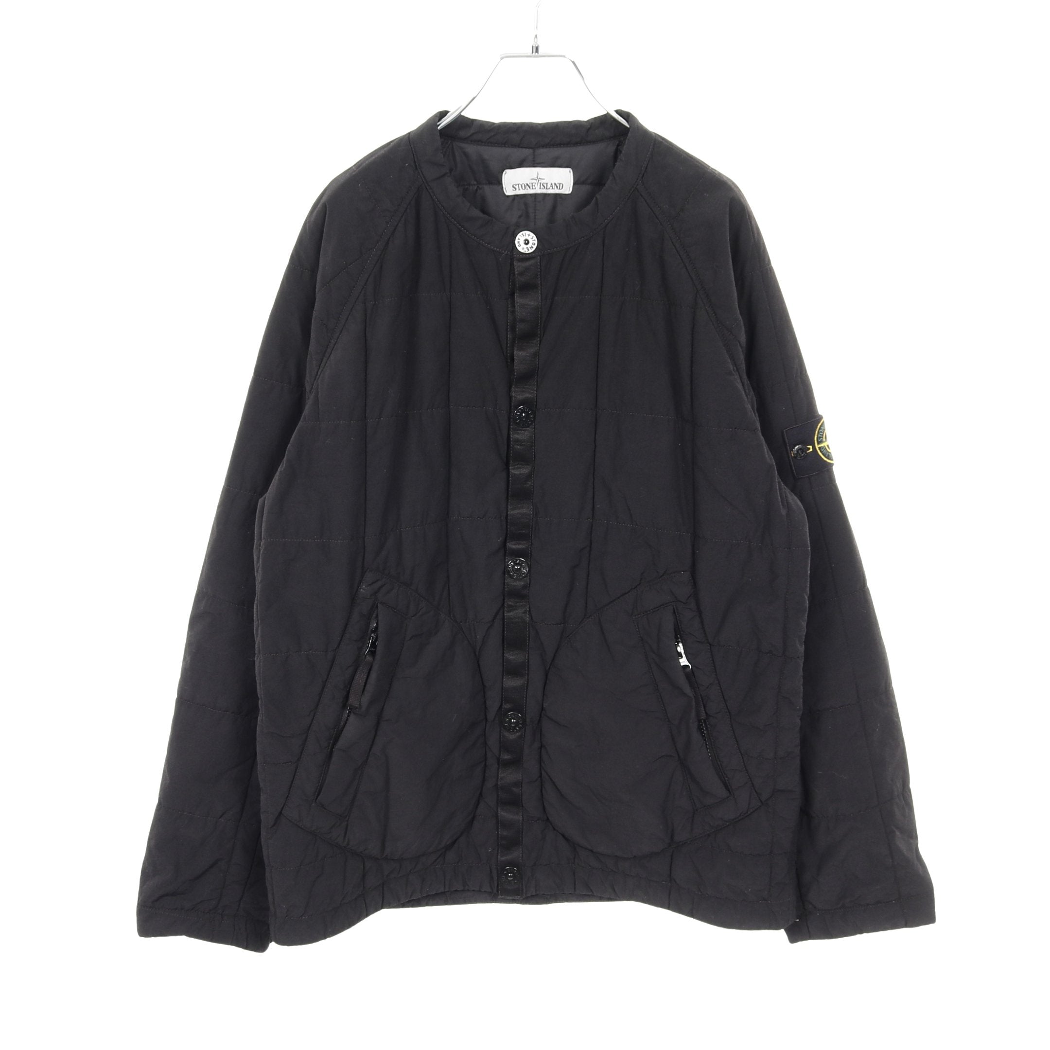 STONE  ナイロンジャケット　ブラックL ガーメントダイ　美品 STONE ISLAND - ラスト1点 / CUPRO NYLON-TC_ GARMENT DYED / キュプラ