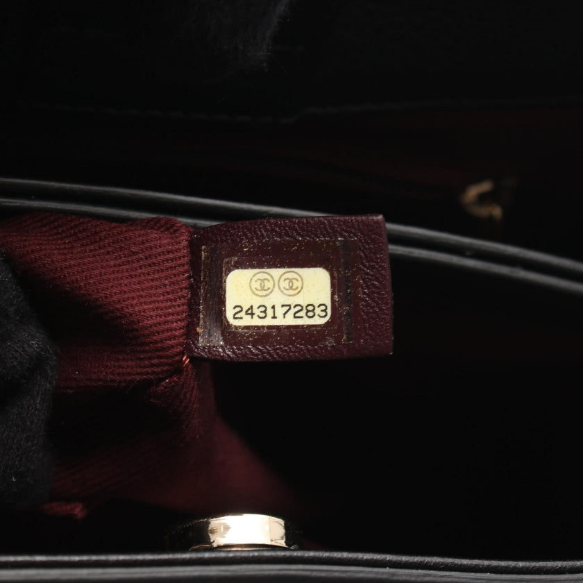 ショルダーバッグ ネオ エグゼクティブ トート スモール ハンドバッグ レザー ブラック ゴールド金具 2WAY シャネル バッグ CHANEL