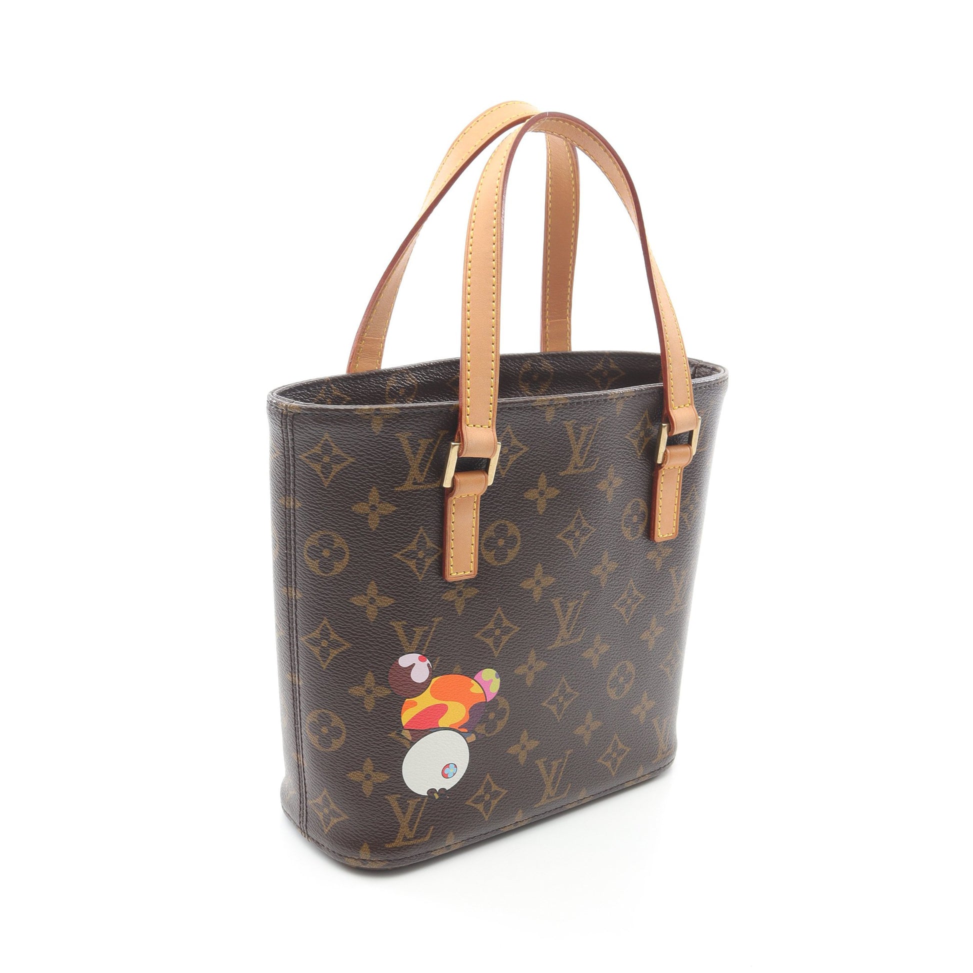 ヴァヴァンPM モノグラムパンダ ハンドバッグ PVC レザー ブラウン マルチカラー 村上隆 ルイヴィトン バッグ LOUIS VUITTON