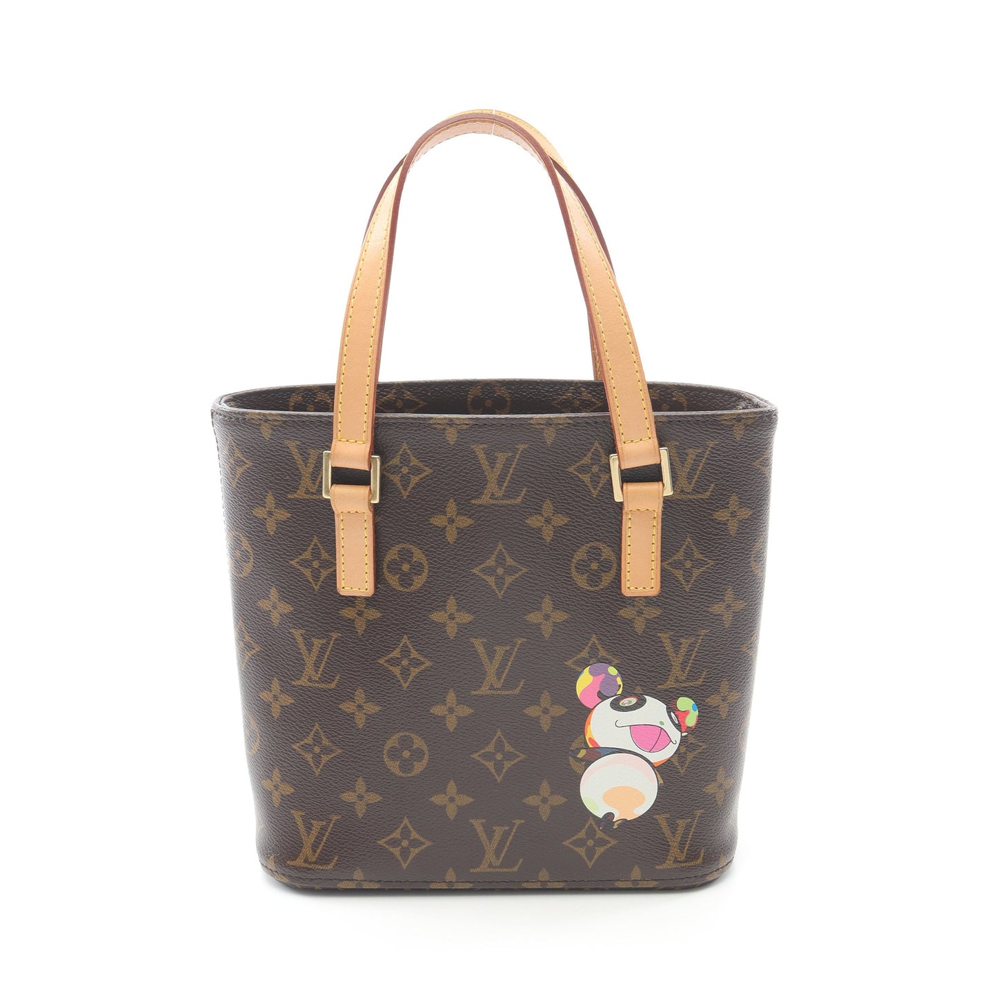 ヴァヴァンPM モノグラムパンダ ハンドバッグ PVC レザー ブラウン マルチカラー 村上隆 ルイヴィトン バッグ LOUIS VUITTON