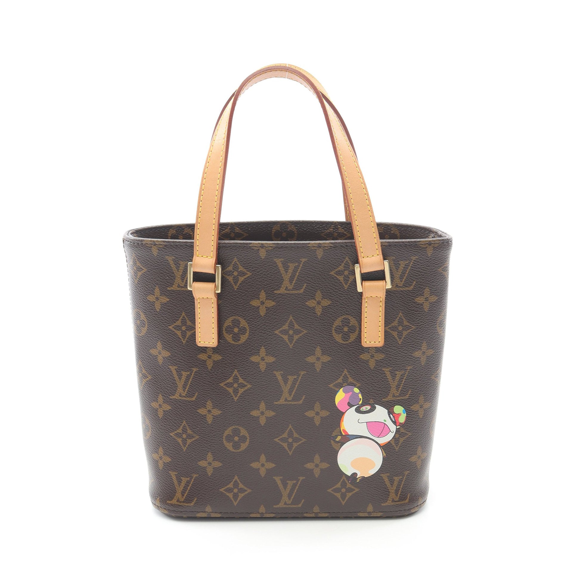 ヴァヴァンPM モノグラムパンダ ハンドバッグ PVC レザー ブラウン マルチカラー 村上隆 ルイヴィトン バッグ LOUIS VUITTON