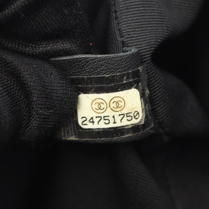 Vステッチ チェーンショルダーバッグ ラムスキン ブラック ゴールド金具 シャネル バッグ CHANEL