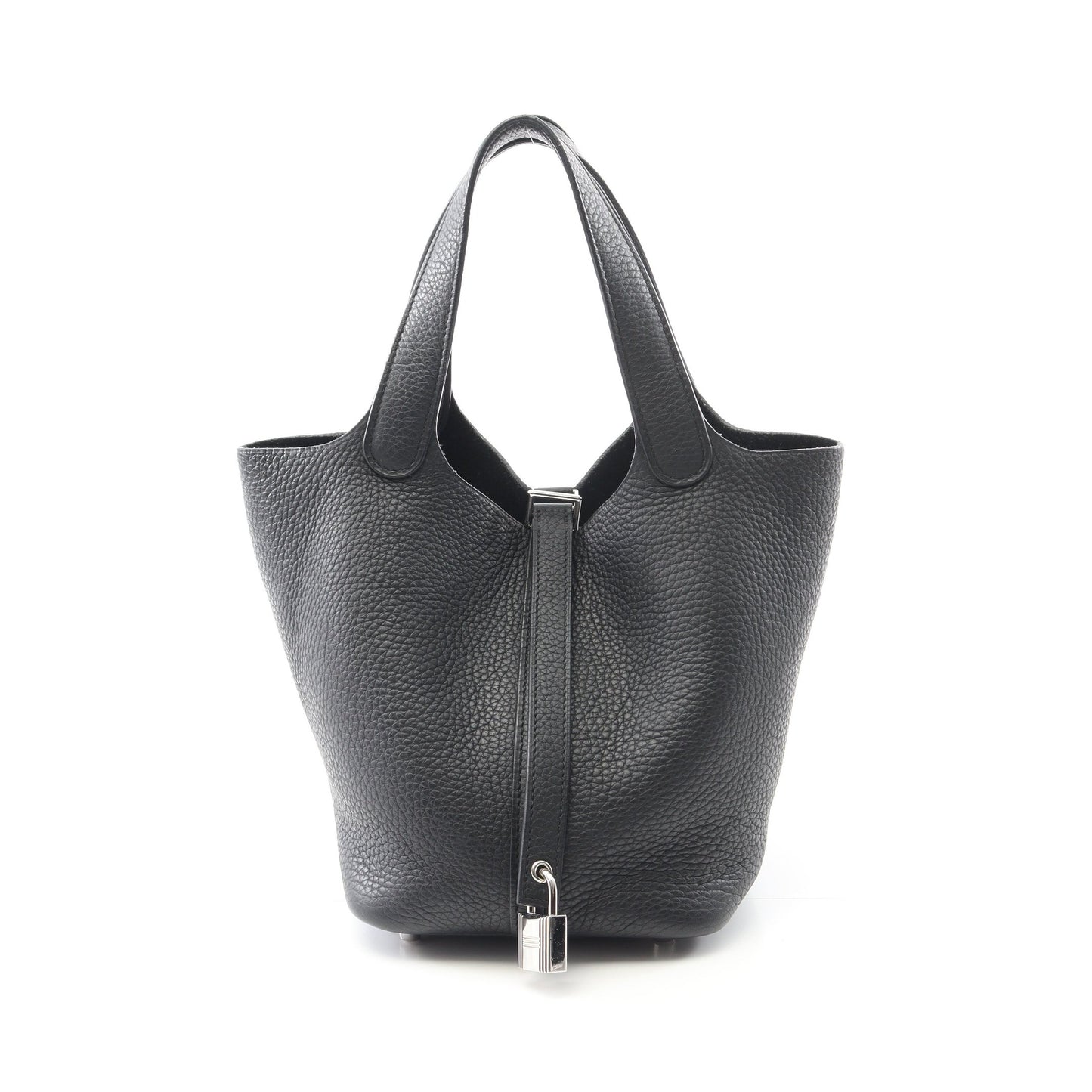 ピコタンロックPM ハンドバッグ トリヨンクレマンス ブラック シルバー金具 Y刻印 エルメス バッグ HERMES