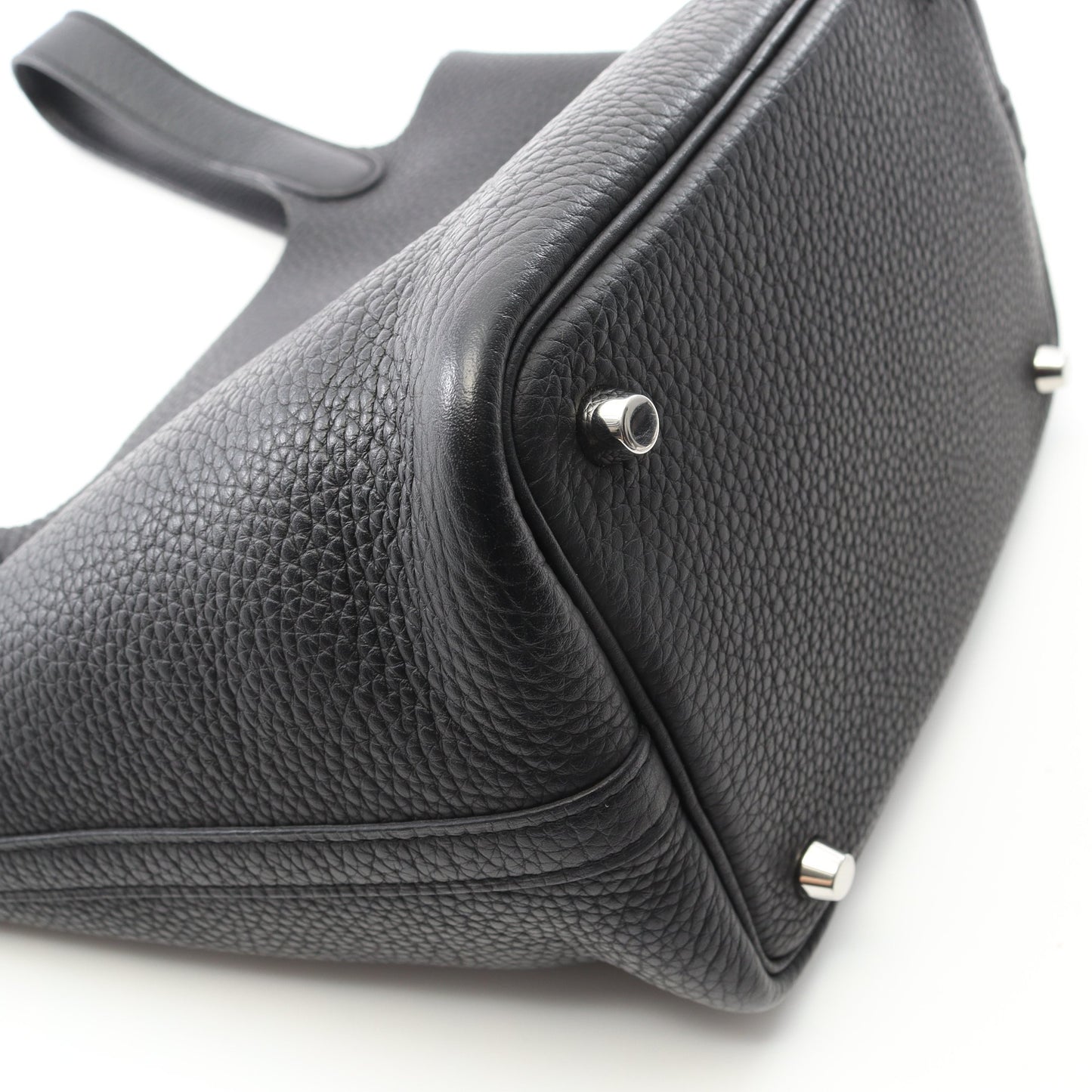 ピコタンロックPM ハンドバッグ トリヨンクレマンス ブラック シルバー金具 Y刻印 エルメス バッグ HERMES