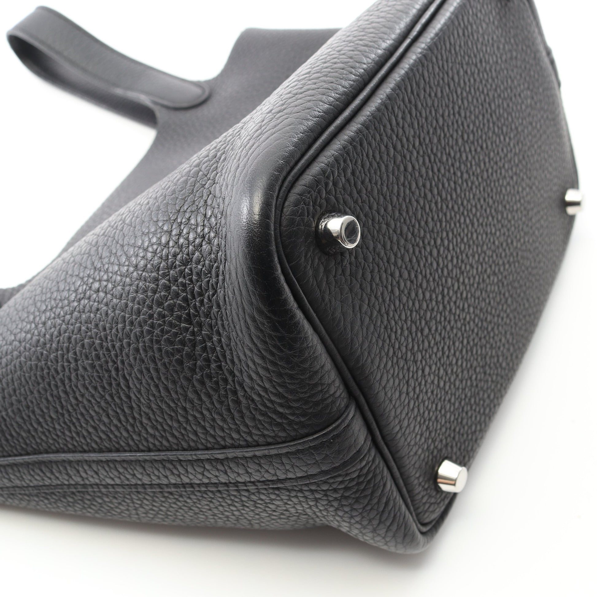 ピコタンロックPM ハンドバッグ トリヨンクレマンス ブラック シルバー金具 Y刻印 エルメス バッグ HERMES