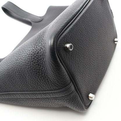 ピコタンロックPM ハンドバッグ トリヨンクレマンス ブラック シルバー金具 Y刻印 エルメス バッグ HERMES