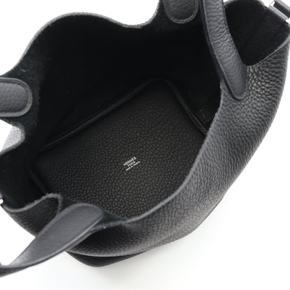 ピコタンロックPM ハンドバッグ トリヨンクレマンス ブラック シルバー金具 Y刻印 エルメス バッグ HERMES