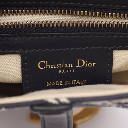 サドルバッグ トワル ドゥ ジュイ リバース ハンドバッグ キャンバス ホワイト ネイビー クリスチャンディオール バッグ Christian Dior