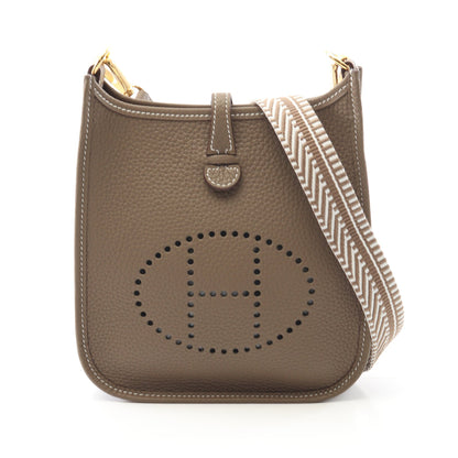 エヴリンTPM エトゥープ ショルダーバッグ トリヨンクレマンス グレーブラウン ゴールド金具 W刻印 エルメス バッグ HERMES
