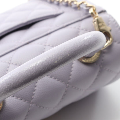 ココハンドルXXS トップハンドル ハンドバッグ キャビアスキン ライトパープル ゴールド金具 2WAY シャネル バッグ CHANEL