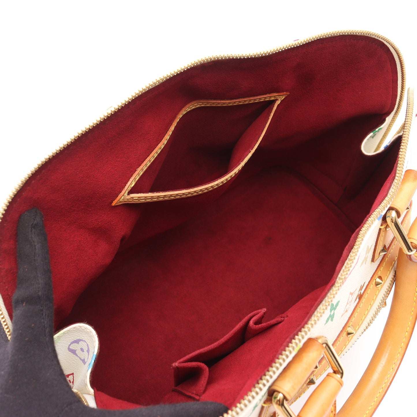 アルマ モノグラムマルチカラー ブロン ハンドバッグ PVC レザー ホワイト ルイヴィトン バッグ LOUIS VUITTON