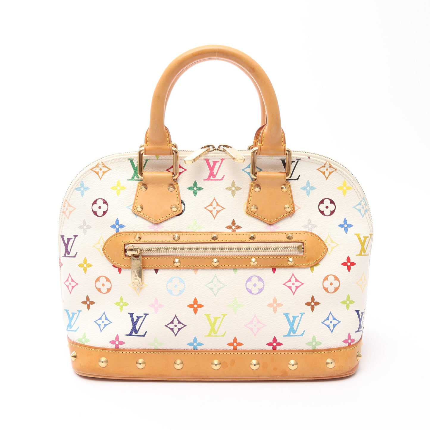 アルマ モノグラムマルチカラー ブロン ハンドバッグ PVC レザー ホワイト ルイヴィトン バッグ LOUIS VUITTON