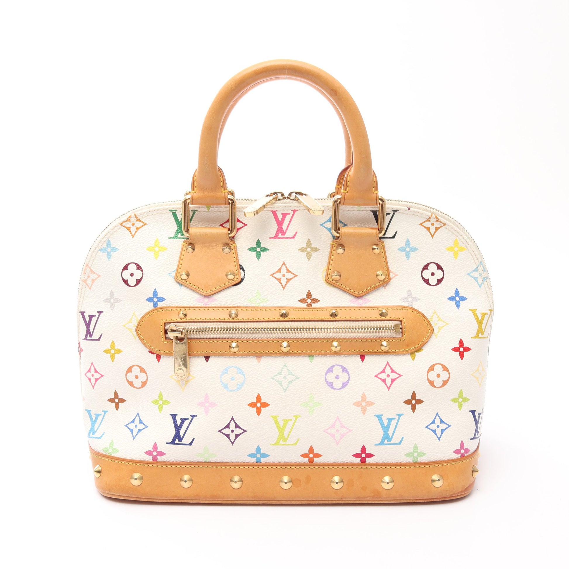 アルマ モノグラムマルチカラー ブロン ハンドバッグ PVC レザー ホワイト ルイヴィトン バッグ LOUIS VUITTON