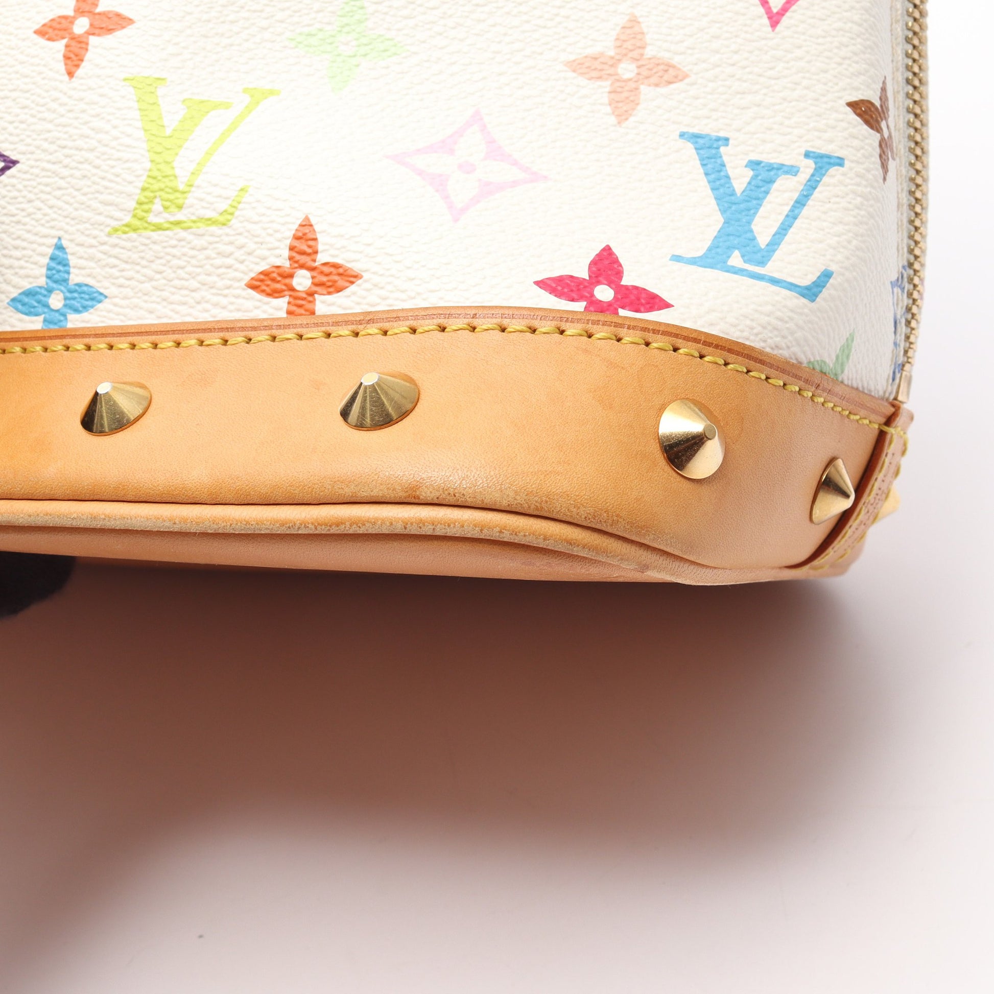アルマ モノグラムマルチカラー ブロン ハンドバッグ PVC レザー ホワイト ルイヴィトン バッグ LOUIS VUITTON