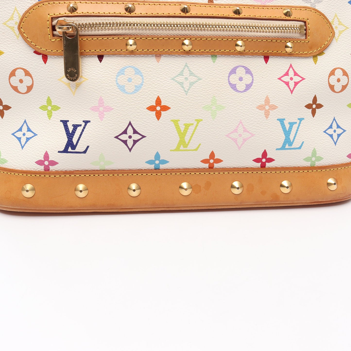 アルマ モノグラムマルチカラー ブロン ハンドバッグ PVC レザー ホワイト ルイヴィトン バッグ LOUIS VUITTON