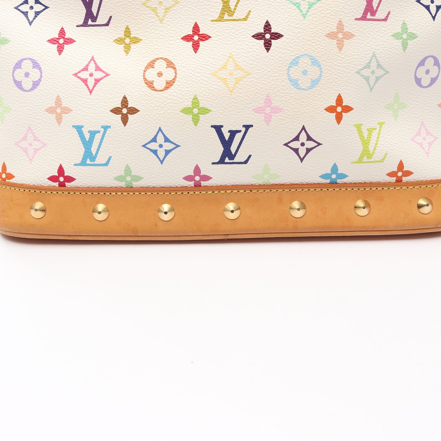 アルマ モノグラムマルチカラー ブロン ハンドバッグ PVC レザー ホワイト ルイヴィトン バッグ LOUIS VUITTON