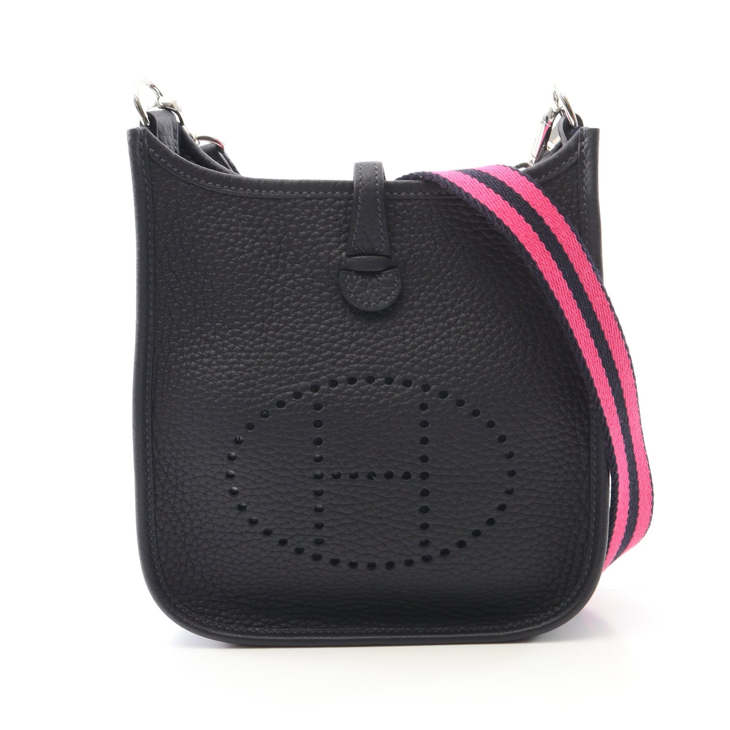 エヴリンTPM キャバン ショルダーバッグ トリヨンクレマンス ダークネイビー シルバー金具 B刻印 エルメス バッグ HERMES