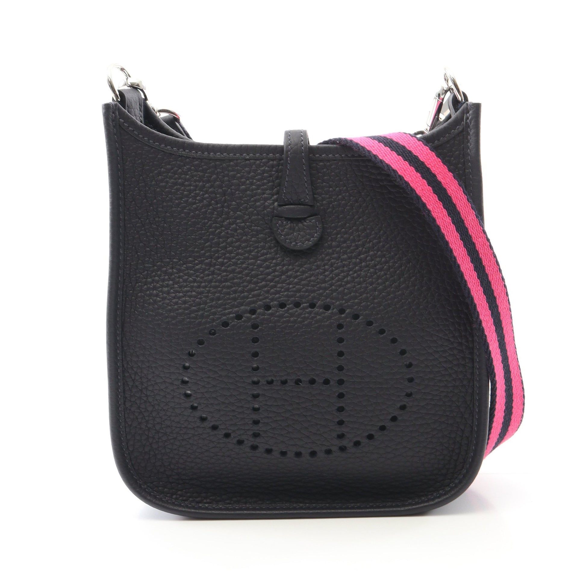 エヴリンTPM キャバン ショルダーバッグ トリヨンクレマンス ダークネイビー シルバー金具 B刻印 エルメス バッグ HERMES