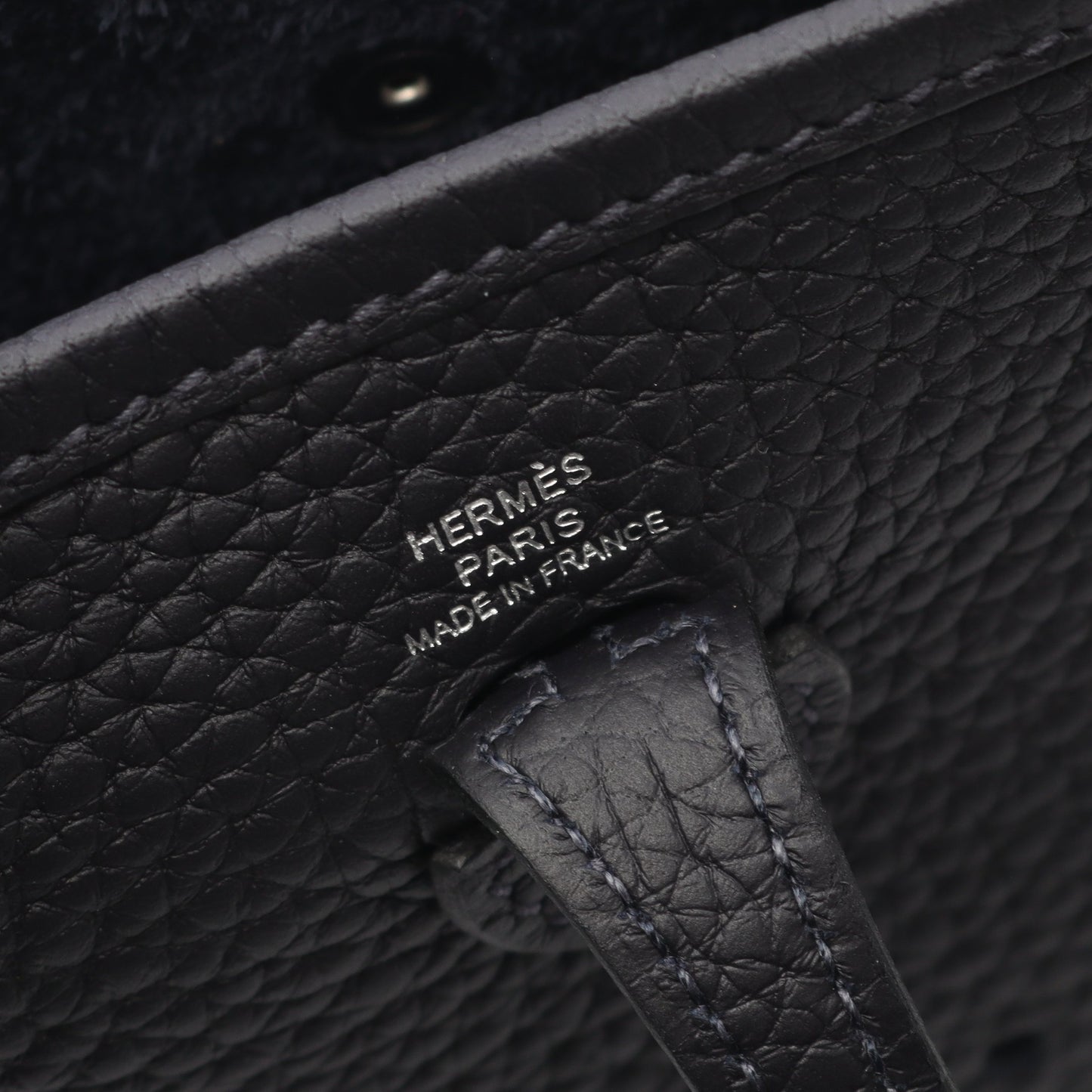 エヴリンTPM キャバン ショルダーバッグ トリヨンクレマンス ダークネイビー シルバー金具 B刻印 エルメス バッグ HERMES