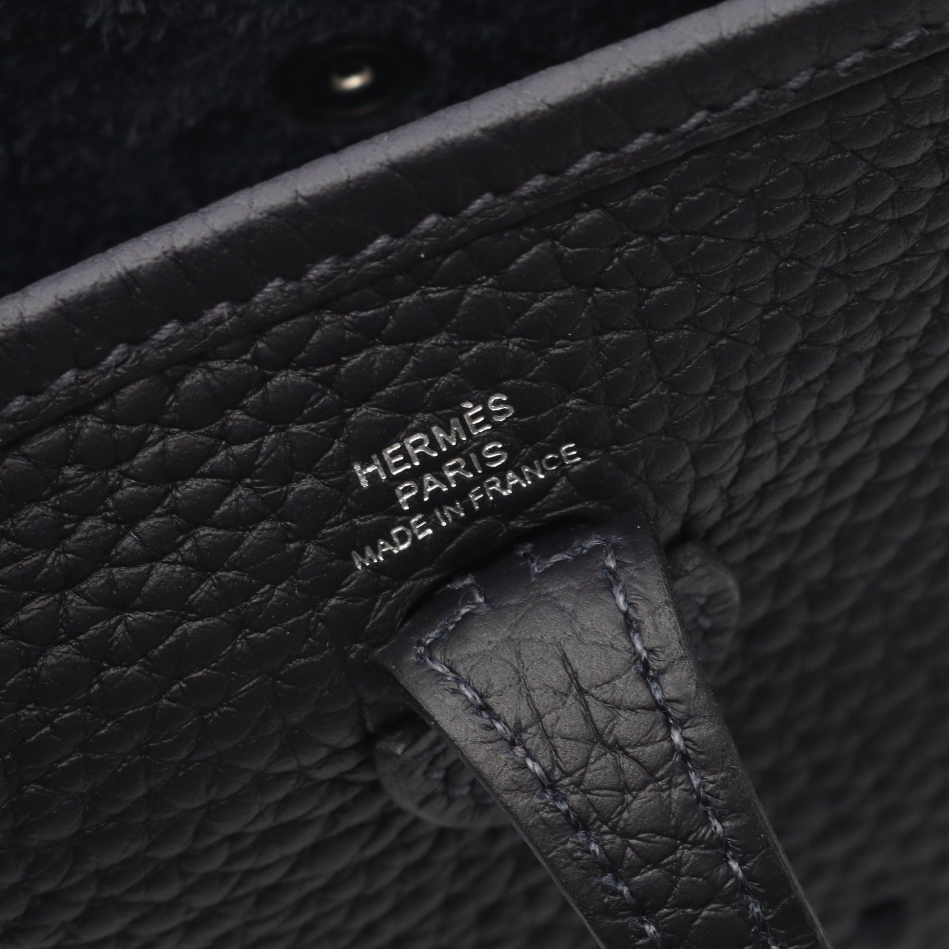 エヴリンTPM キャバン ショルダーバッグ トリヨンクレマンス ダークネイビー シルバー金具 B刻印 エルメス バッグ HERMES
