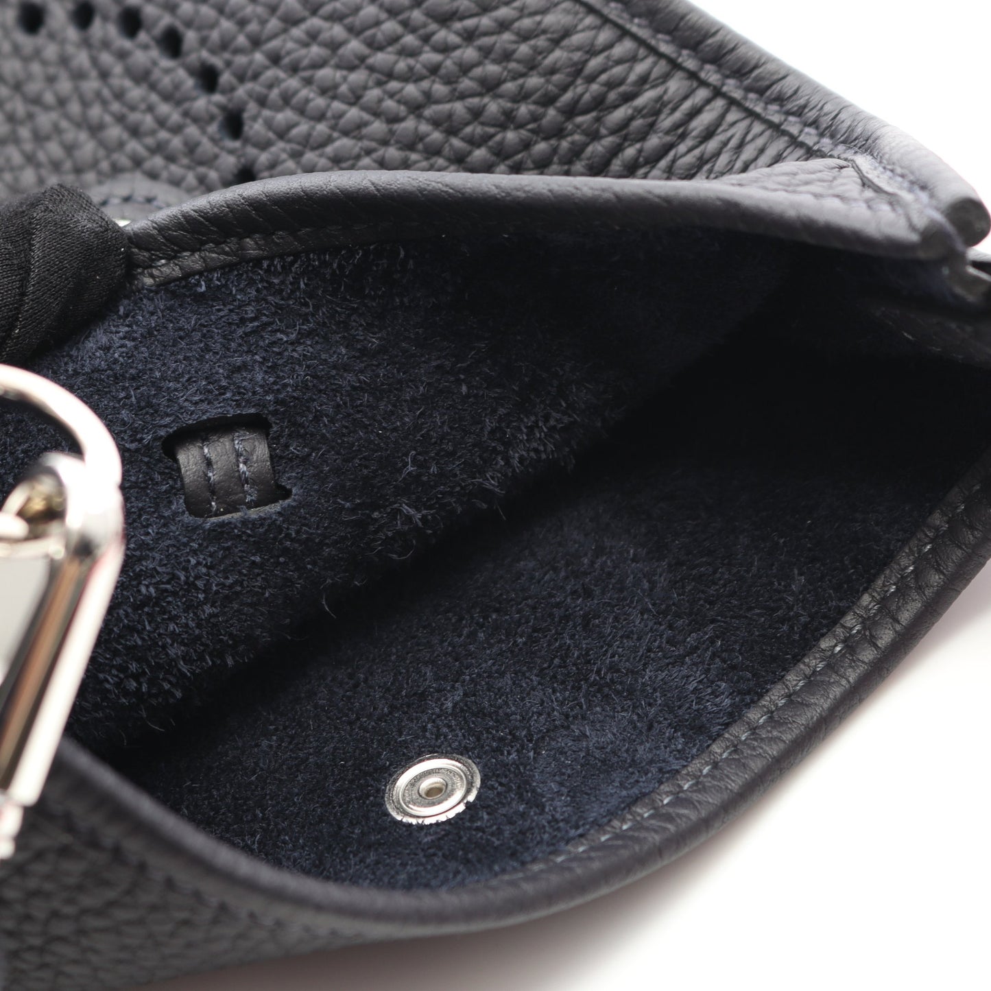 エヴリンTPM キャバン ショルダーバッグ トリヨンクレマンス ダークネイビー シルバー金具 B刻印 エルメス バッグ HERMES