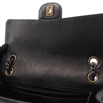 マトラッセ Wチェーンショルダーバッグ ラムスキン ブラック ゴールド金具 シャネル バッグ CHANEL