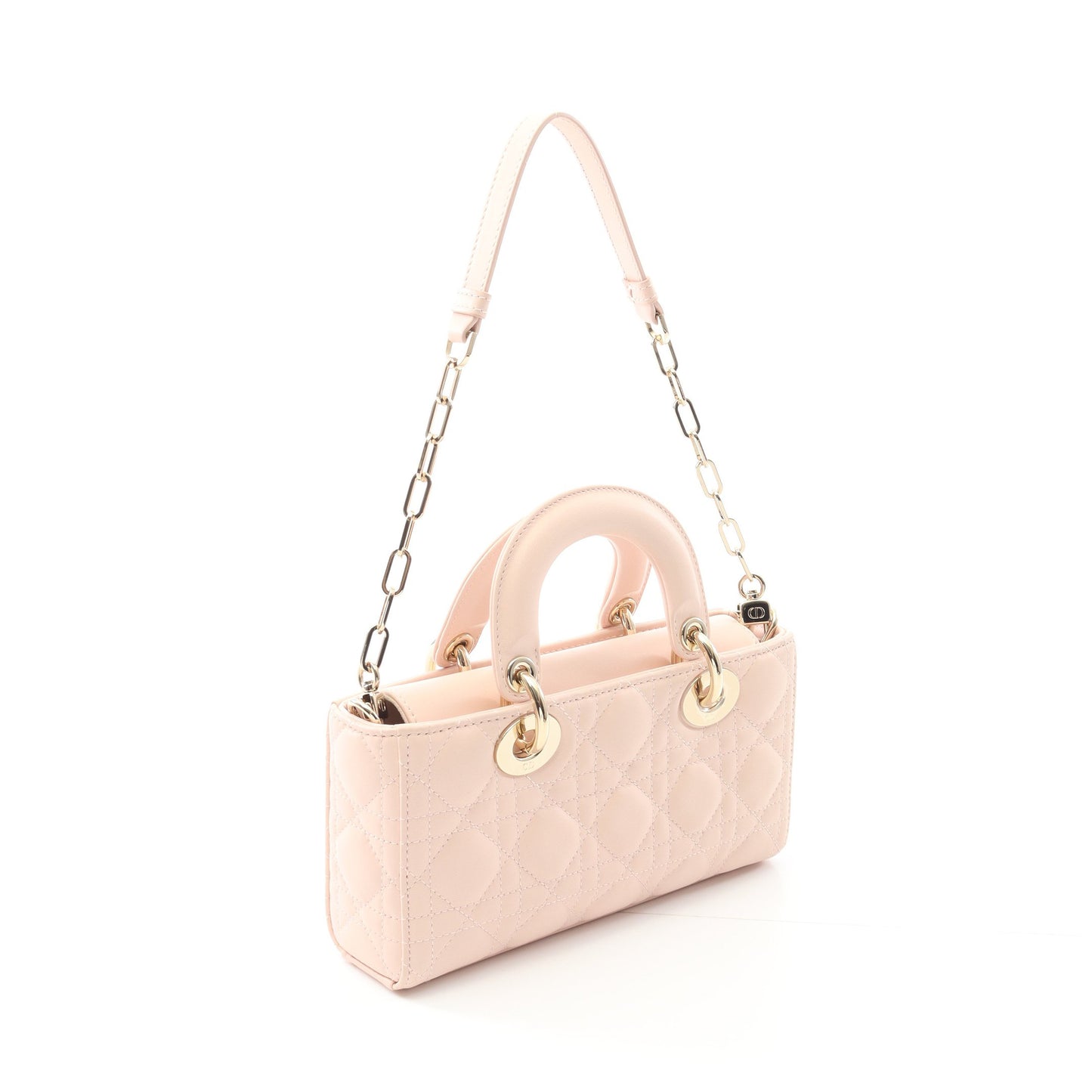 Lady D-Joy スモール カナージュ ハンドバッグ レザー ライトピンク 3WAY クリスチャンディオール バッグ Christian Dior