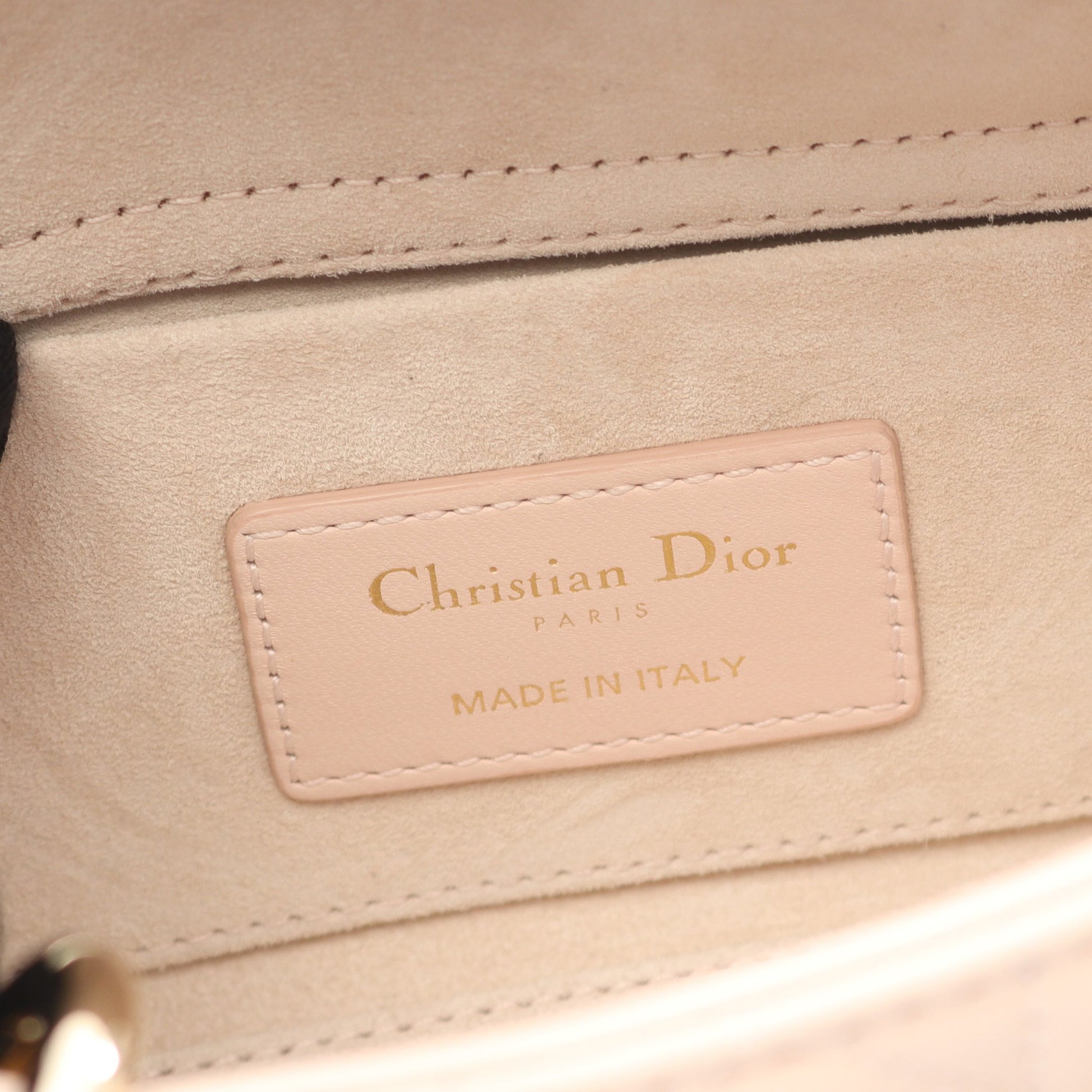 Lady D-Joy スモール カナージュ ハンドバッグ レザー ライトピンク 3WAY クリスチャンディオール バッグ Christian Dior