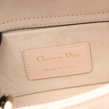 Lady D-Joy スモール カナージュ ハンドバッグ レザー ライトピンク 3WAY クリスチャンディオール バッグ Christian Dior