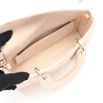 Lady D-Joy スモール カナージュ ハンドバッグ レザー ライトピンク 3WAY クリスチャンディオール バッグ Christian Dior