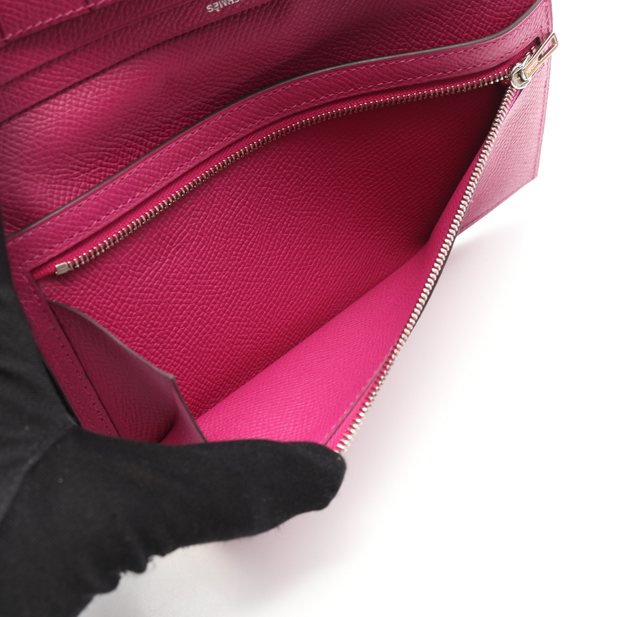 ベアンスフレ ローズパープル 二つ折り長財布 ヴォーエプソン ピンク