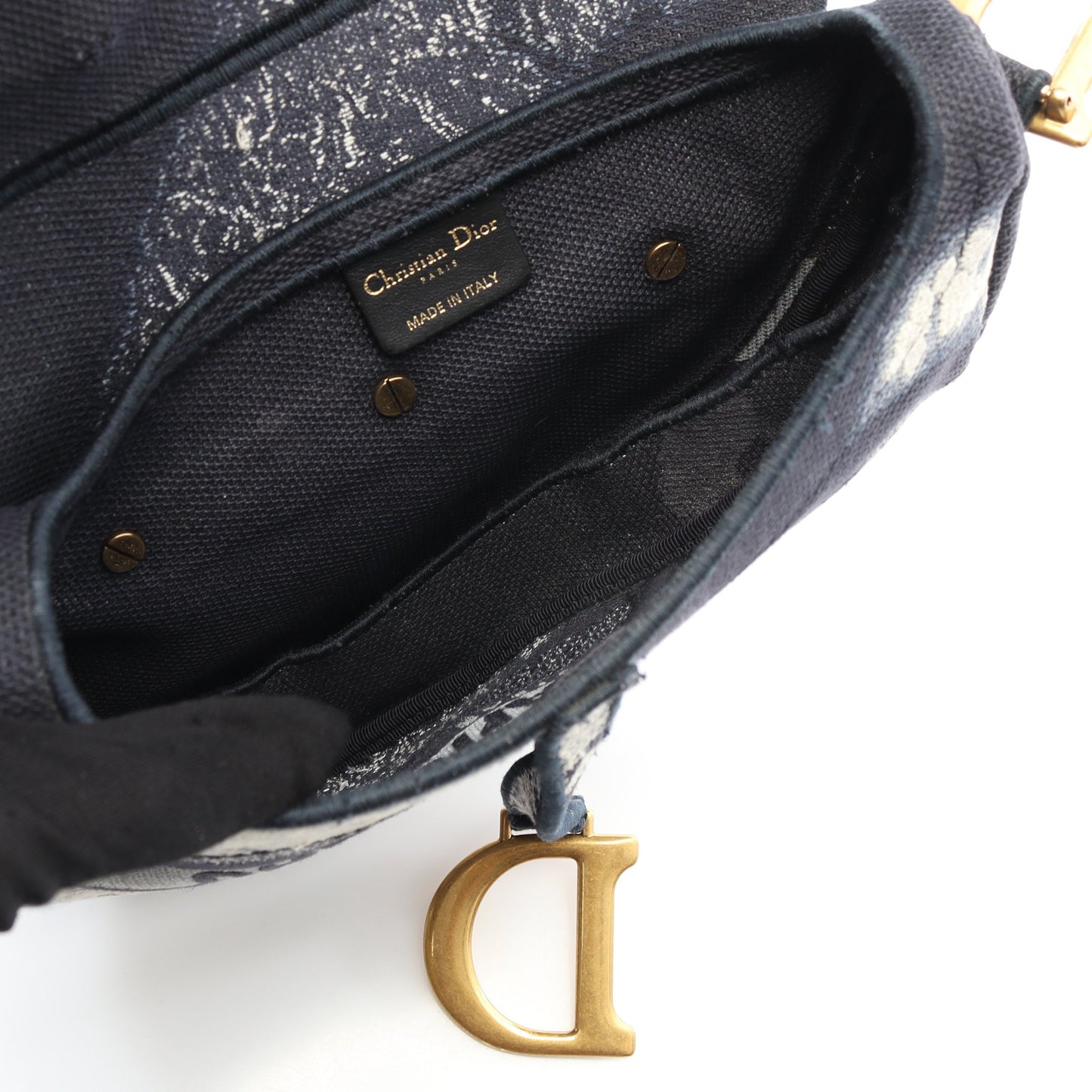 サドルバッグ ハンドバッグ キャンバス ネイビー マルチカラー タイダイ 2WAY クリスチャンディオール バッグ Christian Dior