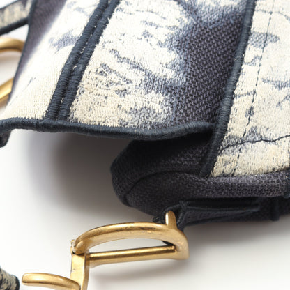 サドルバッグ ハンドバッグ キャンバス ネイビー マルチカラー タイダイ 2WAY クリスチャンディオール バッグ Christian Dior