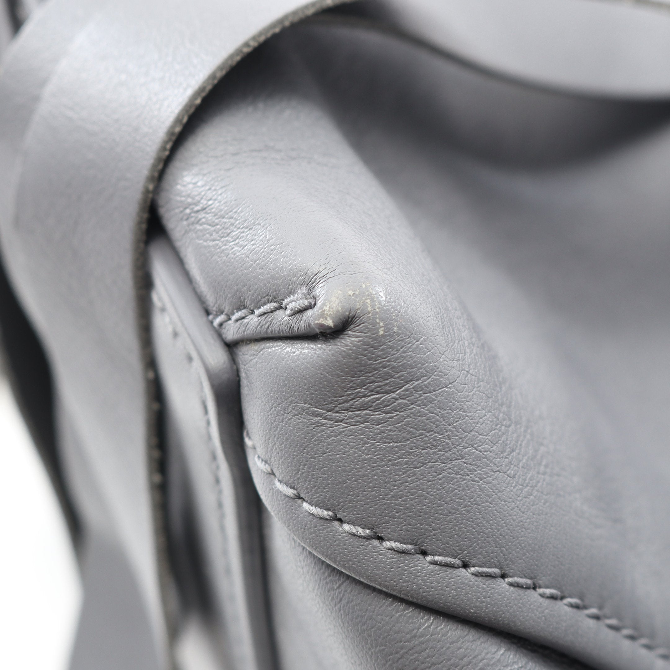 ランドリーカバXS ハンドバッグ レザー グレー 2WAY バレンシアガ – RECLO