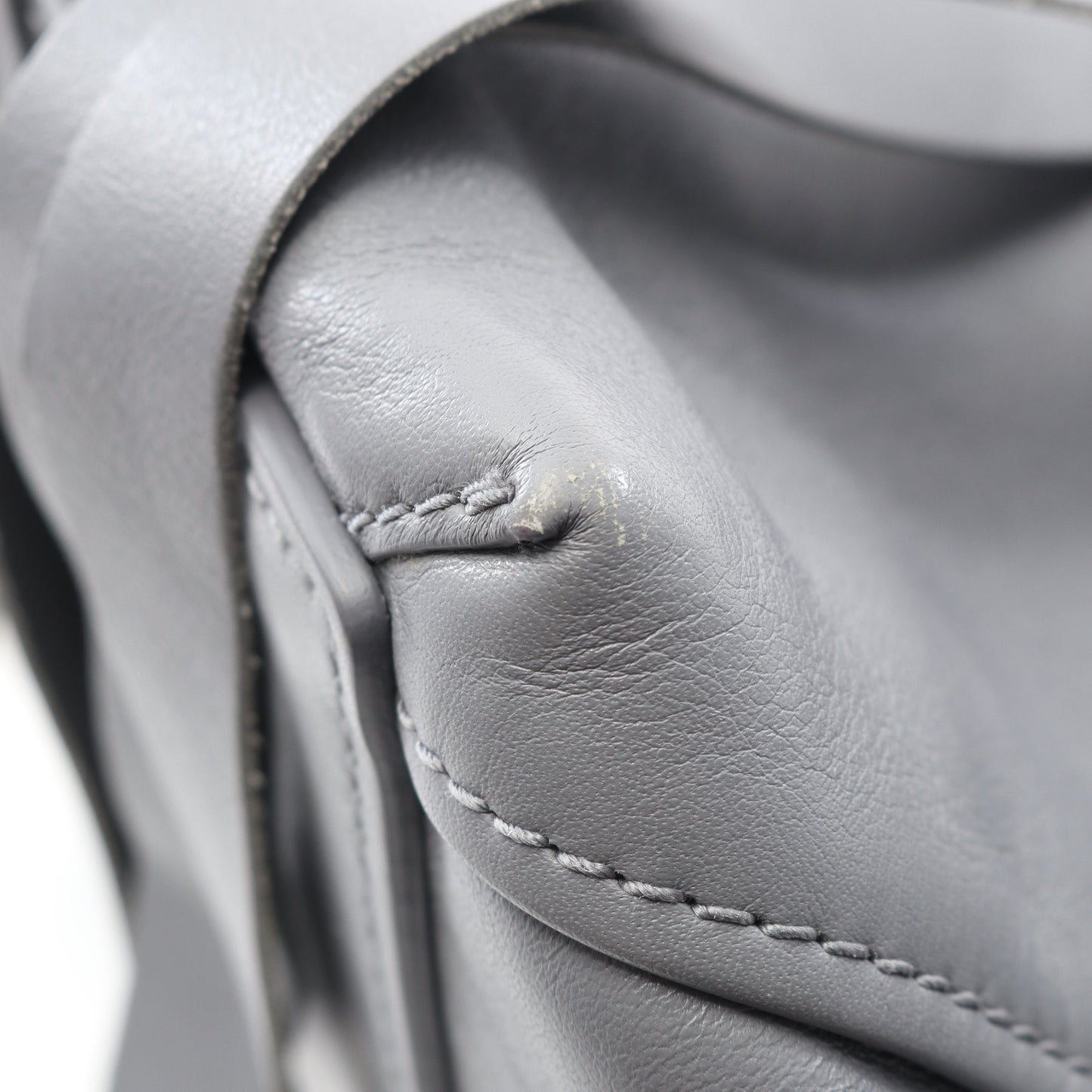 ランドリーカバXS ハンドバッグ レザー グレー 2WAY バレンシアガ バッグ BALENCIAGA